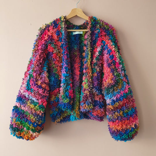 Party Käthe | colorful fake fur cardigan