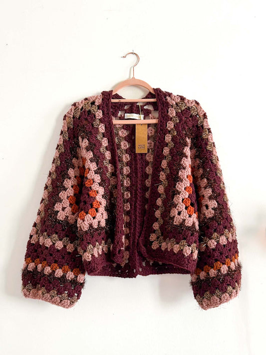 Berry Cardi | Cardigan aus Wolle | S-M | 3/4-Arm